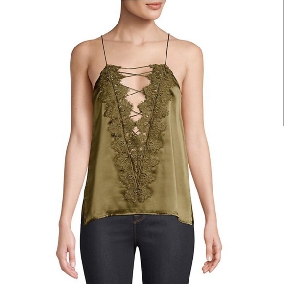 Cami NYC Tops - CAMI NYC The Charlie Silk Cami in Olive NWOT